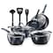 Nutrichef Diamond Home Kitchen Cookware Set (Dark Blue) NCCW11DS - alternate 4